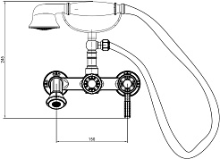 Milacio Смеситель для ванны Vitoria MC.300.BBR черная бронза – фотография-3